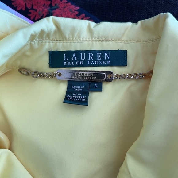 Lauren Ralph Lauren Double Breasted Yellow Vest Size S “with Anchors Buttons” - Picture 3 of 4